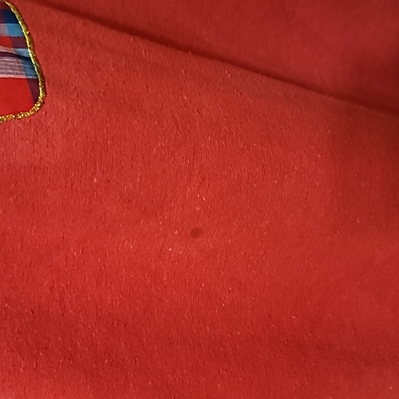 Vintage Nightgown red fleece lined pajamas embroidered scottie dog flannel - Picture 3 of 7